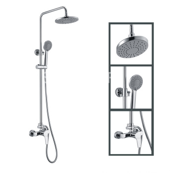 Chrome Brass Rain Concealed Hidden Shower Set with Handheld Shower